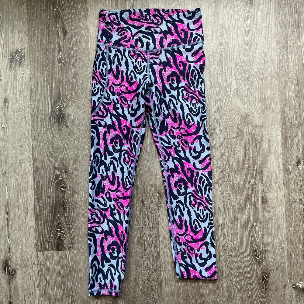 Under Armour Pink Purple Compression Legging Womens Small‎ Heat Gear